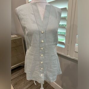 W by Worth Light Gray Sleeveless Top